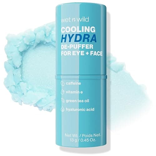wet n wild Cooling Hydra De-Puffer, Soothing Face Makeup Primer Stick with Vitamin E & Caffeine, Instant Skin Refreshments for All Skin Types and Complexions, Vegan & Cruelty-Free - Image 1