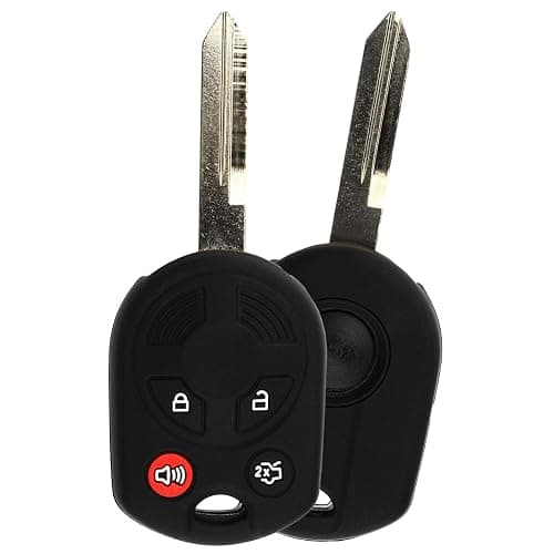 KeyGuardz Keyless Entry Remote Car Key Fob Outer Shell Cover Soft Rubber Protective Case for Ford Lincoln Mercury (Pack of 2) thumbnail 2
