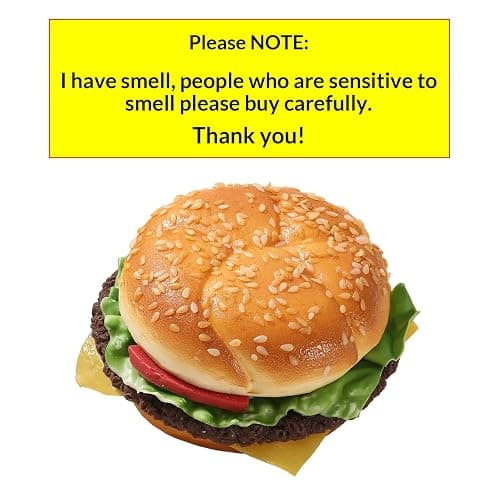 Joeabor Artificial Hamburger & 12 Artificial French Fries Realistic Fake Food for Display Faux Burger for Decoration Fake Food Props thumbnail 5