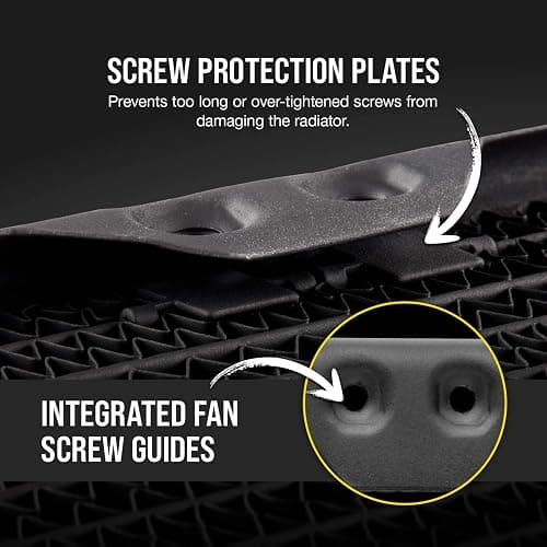 CORSAIR Hydro X Series XR5 360mm Water Cooling Radiator - Triple 120mm Fan Mounts - Premium Copper Construction - Easy Installation - Black thumbnail 6
