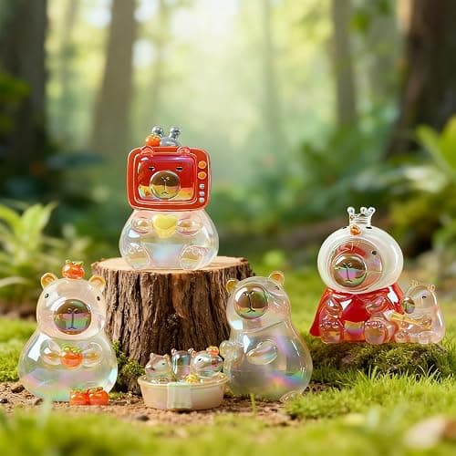 Popobox Capybara Lazy Days Blind Box Figures, Random Design Action Figures Collectible Toys for Birthday Gift, Home Decorations, Single Box thumbnail 5