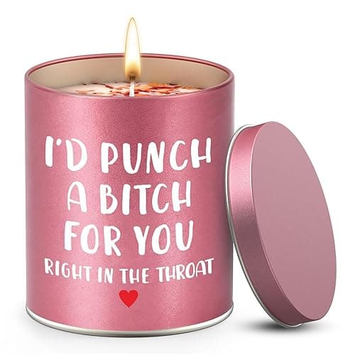 Birthday Gifts for Women,Valentines Galentines Day Gifts for Her Girlfriend,Mothers Day Gifts,Sister Gifts for Sisters,Friendship Gifts,Christmas Stocking Stuffers,Scented Candle Funny Gifts ldeas - Rose Gold
