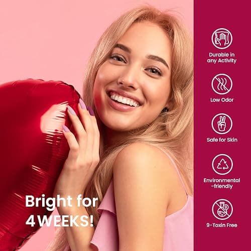 beetles Burgundy Gel Polish Set - Berry Merlot 6 Colors Plum Gel Polish, Cherry Mocha Red Glitter Fall Winter Dark Purple Wine Nails Color, U V LED Soak Off Home DIY Manicure Nail Salon thumbnail 6