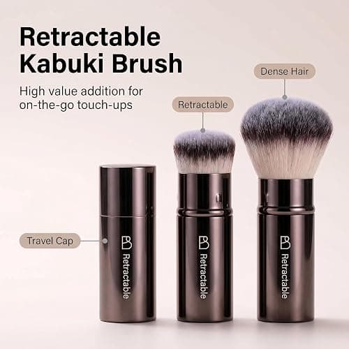Professional Makeup Brush Set BS-MALL with Travel Case, 20PCS Synthetic Makeup Brushes for Foundation, Conce aler, Blush, Powder & Eyeshadow, Labeled Face Eye Brushes for Beginners, Makeup Artists thumbnail 8