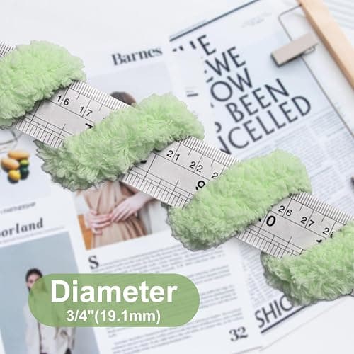 BSRHOME Chunky Chenille Yarn for Hand Knitting,Fluffy Soft Jumbo Yarn with Circular Needle & Crochet Hook,Super Bulky Big Yarn for Chunky Blanket,Large Thick Arm Knitting,1 Pack,Sage Green thumbnail 6