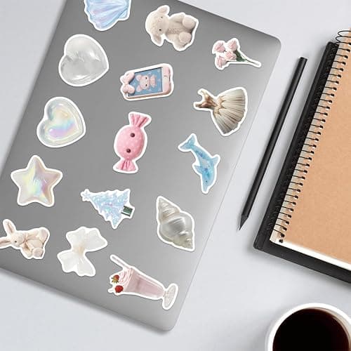 100pcs Coquette Stickers Pack - Cute Waterproof Vinyl Aesthetic Stickers for Girls | Laptop, Water Bottle, Phone, Guitar Decoration thumbnail 9