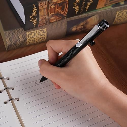 SMOOTHERPRO Bolt Action Pen, Ballpoint and Pencil in One with Graphite Alloy Tip, Retractable Twist Design, Compatible with Parker Refill, for Office Sketching Journaling Black(APG01) thumbnail 2