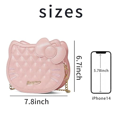 JAMNSY Cute Crossbody Bags for Women, Small Shoulder Bag, Leather Coin Purse with Zipper, Gifts for Her - Pin thumbnail 2