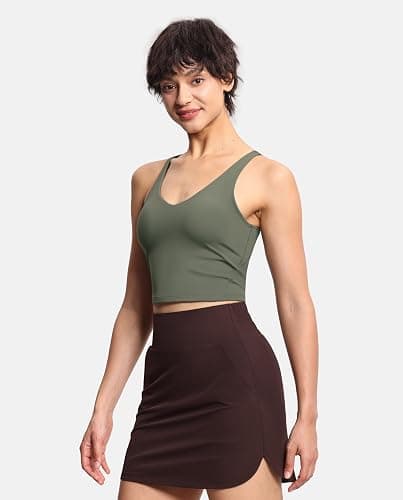 THE GYM PEOPLE Womens' Sports Bra Longline Wirefree Padded with Medium Support thumbnail 6