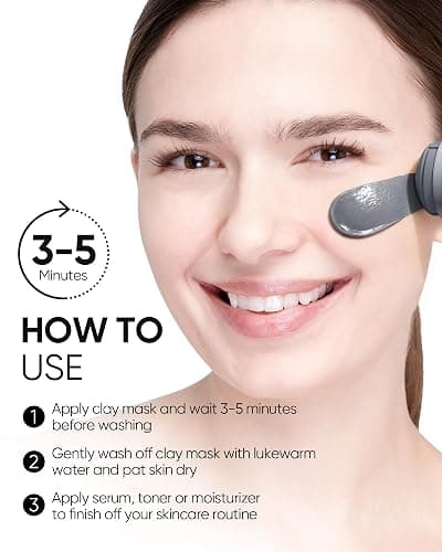 SKINTIFIC Deep Pore Cleansing Blackhead Remover Face Mask Stick, Mud Mask with Natural Alaska Volcano Clay, Gentle Exfoliating, Smoothing Skin, Non-Drying, Skincare Facial Mask thumbnail 7