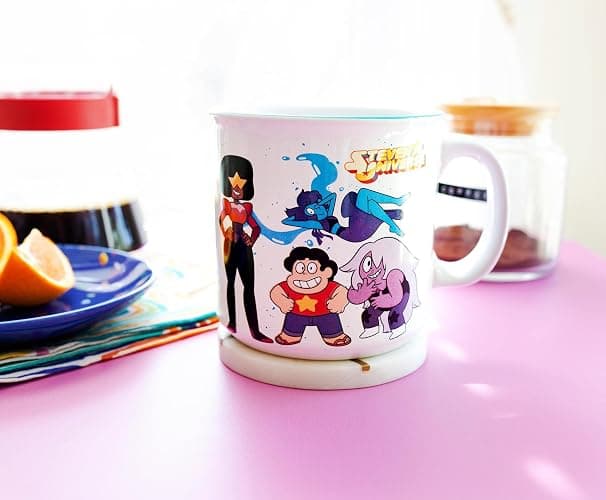 Steven Universe Crystal Gems Ceramic Camper Mug | Coffee Cup For Espresso | Holds 20 Ounces thumbnail 2