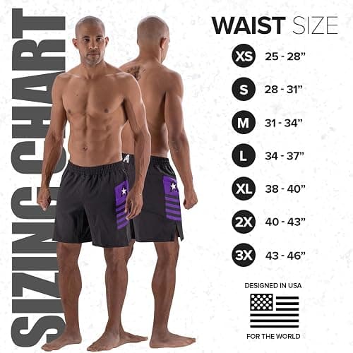 MMA Shorts for Men & Women - BJJ, No-Gi Jiu Jitsu, Grappling Sports - 5" 7" 9" thumbnail 5