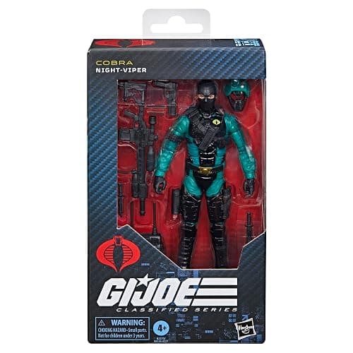 G.I. Joe Classified Series #187, Night-Viper, Collectible 6 Inch Action Figure with 7 Accessories | G.I. Joe Classified 6 Inch Action Figure Wave 24 - Night-Viper #187 thumbnail 3