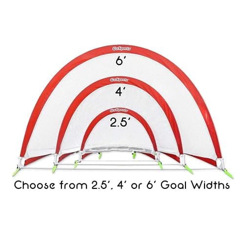 GoSports Portable Pop-Up Soccer Goals for Backyard - Kids & Adults - Set of Two Nets with Agility Training Cones and Carrying Case thumbnail 5