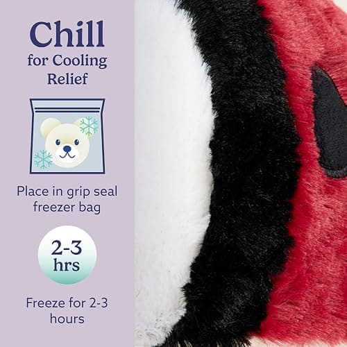 warmies Microwavable & Weighted Stuffed Animals, Ladybug - Heated Stuffed Animal Plushie for Warmth & Comfort - Cute Soft Plush Toys for Adults & Children (Boys, Girls, Babies & Toddlers) thumbnail 5