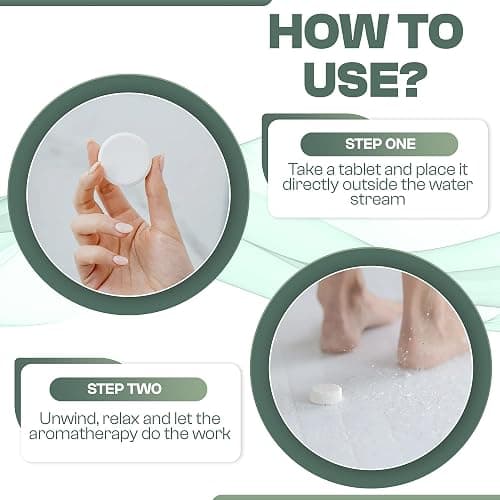 We-Tab Shower Steamers 10-pk with Essential Oil Aromatherapy to Breathe Clear, Long Lasting Eucalyptus Scent, for Relaxation, Stress & Sinus Relief and Self Care. Great for Flu & Cold Season. thumbnail 7