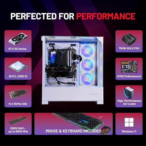 Skytech Gaming Archangel 5 Gaming PC, Intel i5 14400F 2.5GHz, NVIDIA RTX 5060, 1TB NVMe SSD, 16GB DDR5 RAM 6000, 750W Gold PSU, Wi-Fi, Win 11, Desktop thumbnail 7
