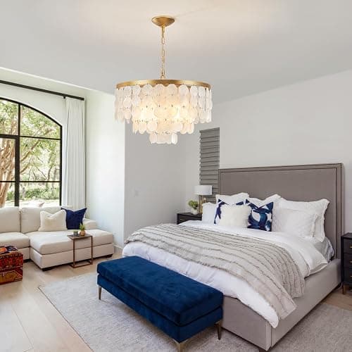  Coastal Capiz Shell Chandelier thumbnail 7