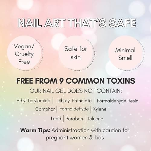 Makartt Super Strong Nail Glue for Acrylic Nails Press On Nails Professional Nail Adhesive Bond Nail Tips Glue for Stick On Nails Long Lasting Nail Glue for Fake Nails Broken Nails Repair 0.07oz 40Pcs thumbnail 8