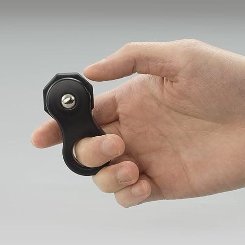 Yolscue Fidget Toy,Fidget Spinners Toy for Adults and Kids,Gifts Suitable for Children with Autism and ADHD,Quiet Office Desk Toy,Excellent for Relieving Stress and Anxiety Toys (Black) - Black