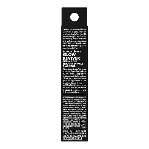 e.l.f. Glow Reviver Lip Oil, Nourishing and Hydrating with High-Shine Glimmer Finish & Sheer Wash Of Color, Minty Scent, Non-Sticky, Vegan & Cruelty-free, Princess Cut - Princess Cut - 0.25 Fl Oz (Pack of 1) thumbnail 7