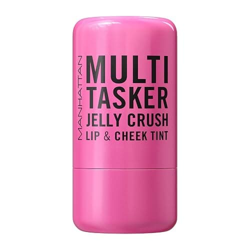 MANHATTAN Multi-Tasker Jelly Crush Blush and Lip Stain, feuchtigkeitsspendender Blush und Lip Stain mit Himbeerduft leichte Formel, Fb. 200 Pink Sublime, 8,5 g - Image 1