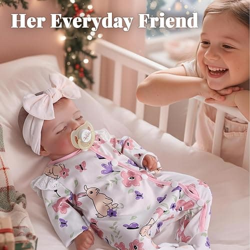 BABESIDE Lifelike Reborn Baby Dolls Girl - 20 Inch Realistic Newborn Baby Dolls with Poseable Body, Real Life Baby Dolls with Accessories for 3+ Year Old Girls Gifts, Pretend Play, Collection thumbnail 9