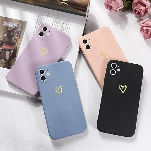Lafunda Handyhülle Kompatibel mit iPhone 11 Mädchen hülle Ultra Dünn Silikonhülle süß Liebesherz Schutzhülle stoßfest Case Bumper Back Cover mit Fallschutz für iPhone 11 Blau thumbnail 7