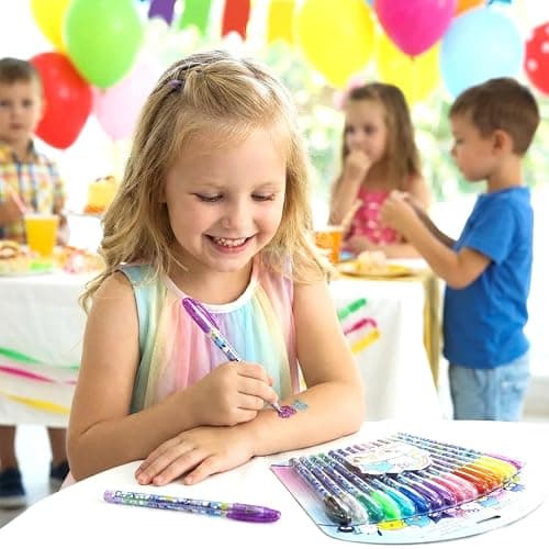 Hello Kitty and Friends 16 Piece Glitter Pen Body Art Set, Glittery and Bright Colors, Ages 3+ by Townley Girl thumbnail 7
