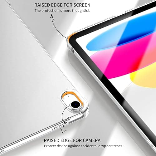CACOE Case for iPad A16 11th/10th Generation + Screen Protector, Silver | (2025/2022) 11/10.9 inch Full Protective Tablet Cover for iPad 11/10 Gen thumbnail 7