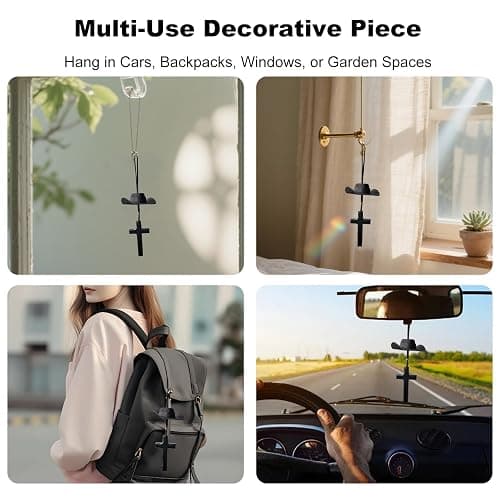 KGCGJVB Cowboy Hat Car Charm Western Rear View Mirror Hanging Decor Accessories for Men Women Country Style Cowgirl Charms Cool Interior Hanger for Car with Stylish Hanging Ornaments thumbnail 7