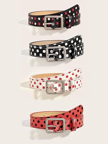 HOHOPEACH Y2k Cute Belts Polka Dot Belt Women 90s Vintage Grunge Emo Accessories Kawaii Streetwear 2000s thumbnail 9