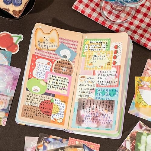 ffgguuiic Vintage Note Paper 200 Sheets Scrapbooking Decorative Paper Novelty Note Memo Pad for Scrapbooking Journal Planner thumbnail 3