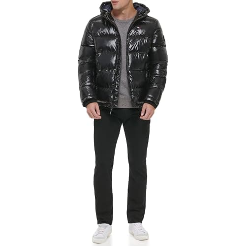 Tommy Hilfiger Mens Hooded Puffer Jacket (Standard and Big & Tall) - Image 1
