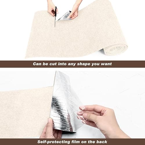 Cat Scratching Mat, 118" x 15.8" Self-Adhesive Trimmable Cat Scratching Carpet Mat with 20 Screws, DIY Cat Scratchers Furniture Protector for Indoor Cats, Couch, Wall and Cat Tree Shelves thumbnail 3