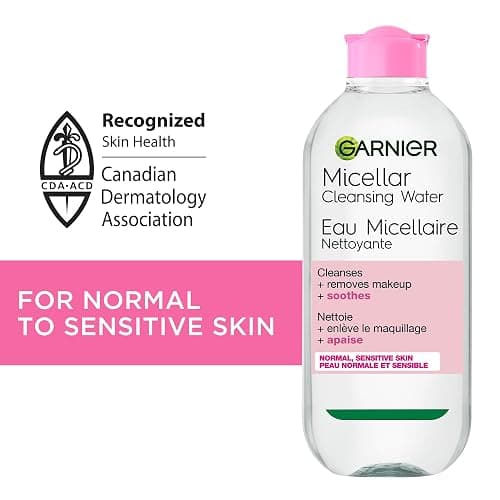 Garnier Micellar Cleansing Water, All-in-One Cleanser & Gentle Makeup Remover, For All Skin Types Including Sensitive. 400ml thumbnail 2