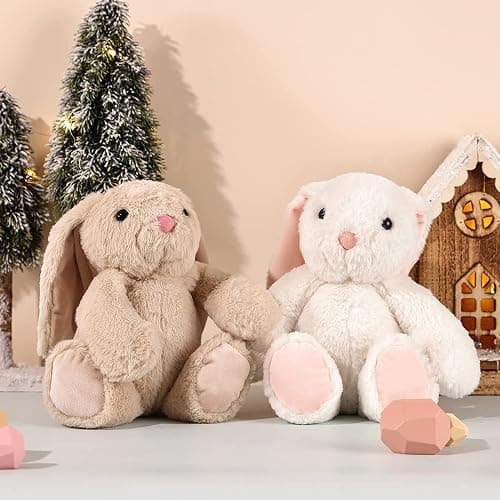TCBunny Baby Bunny Bedtime Stuffed Animal Plush Easter Stuffers Toy Gifts 11" for Girls, Boys, Kids, (Beige) thumbnail 8