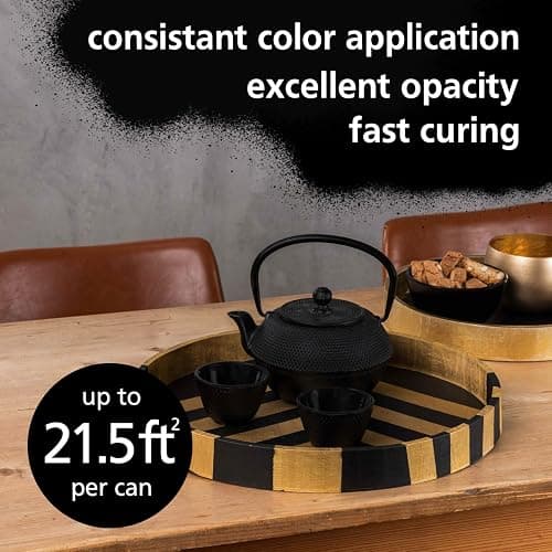BELTECO Midnight Black Matte Spray Paint | Water based & Odorless | Eco-Friendly & Vegan | Weather & UV-Resistant | For all Substrates | Fast Drying with High Coverage | For Indoor/Outdoor Use thumbnail 3