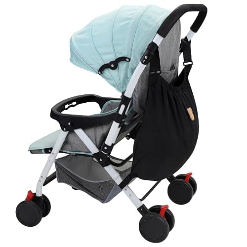 Accmor Universal Stroller Organizer, Large Storage Stroller Bag Fits for Uppababy, Nuna, Britax, Doona Strollers, Non-Slip Adjustable Storage Caddy Accessories for Stroller Crib thumbnail 6