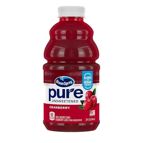 Ocean Spray® Pure Unsweetened Cranberry, 100% Cranberry Juice From Concentrate, 32 Fl Oz Bottle - Image 1
