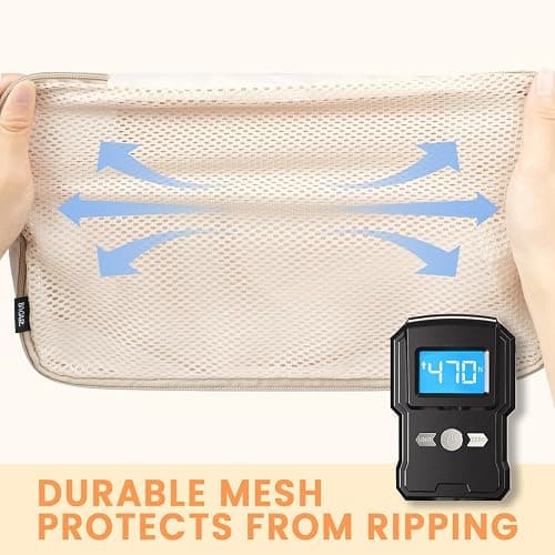 BAGAIL 6 Set Packing Cubes Luggage Packing Organizers for Travel Accessories-Beige thumbnail 6