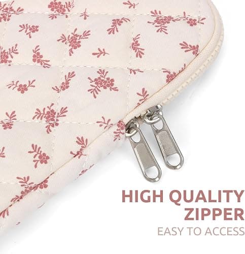 RuiDay Housse Ordinateur 13-14 Pouces, Pochette pour Ordinateur Portable Motif Floral, Compatible avec Macbook Air 13 Pouces et Macbook Pro 14 Pouces thumbnail 7
