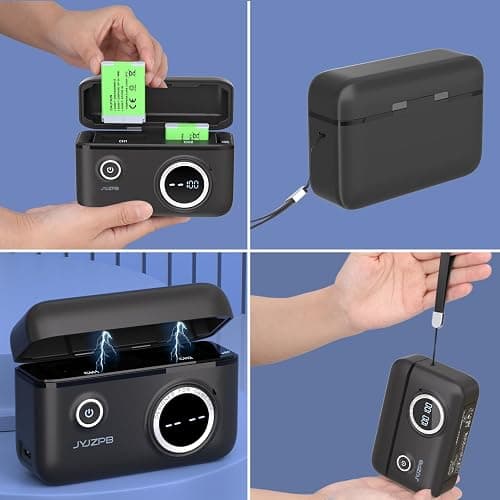 JYJZPB Upgraded Battery Fast Charger Case for Canon NB-13L Battery, with Two Pack NB-13L Batteries Fit for Canon PowerShot G7 X, G7 X Mark II, SX720 HS, SX730 HS, SX740 HS Cameras thumbnail 7