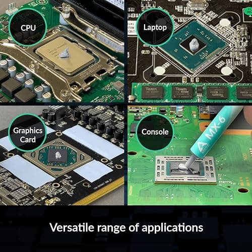 ARCTIC MX-6 (4 g, incl. 6 MX Cleaner) - Ultimate Performance Thermal Paste for CPU, Consoles, Graphics Cards, laptops, Very high Thermal Conductivity, Long Durability, Non-Conductive, Non-capacitive thumbnail 7