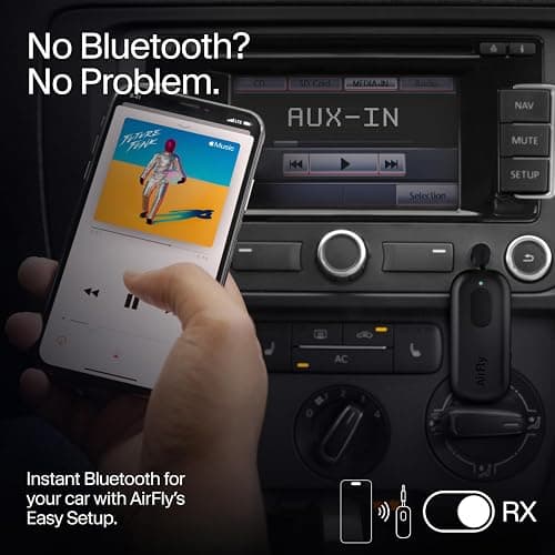 Twelve South AirFly Pro Bluetooth Wireless Audio Transmitter/Receiver for up to 2 AirPods/Wireless Headphones; Use with Any 3.5 mm Audio Jack, Black thumbnail 5