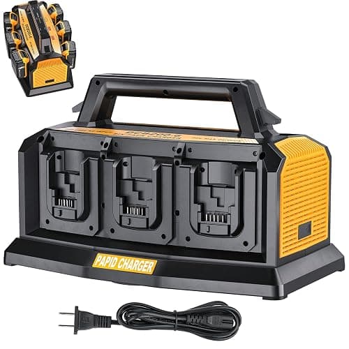 20V Max Battery RapidMeanwhile Fast Charger 6-Ports,Charger Station forDewalt 20V/60v MMaxBatterySimultaneousCharging of 6 Port Each3A,Compatible with Dewalt12V/20V 60v Multi BatteryTools - Image 1