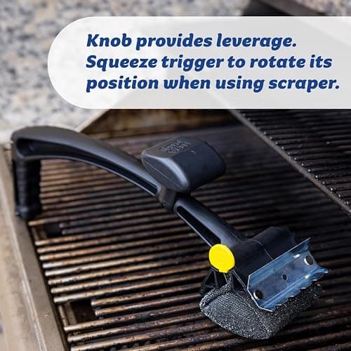 Scrub Daddy BBQ Daddy - Brosse de Nettoyage pour Barbecue avec Grattoir et Décapsuleur, Brosse Nettoyage Barbecue, sans Poils Métalliques avec FlexTexture, Brosses à BBQ, Accessoires de Nettoyage thumbnail 4