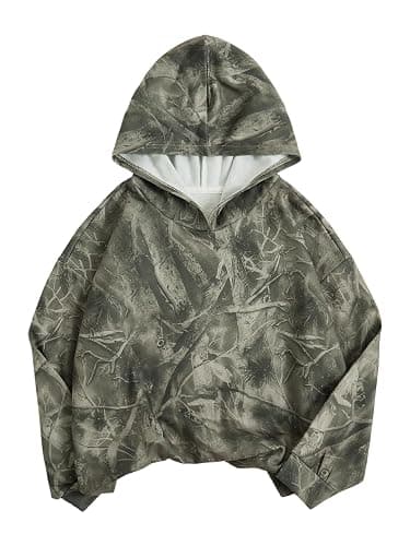 RoseSeek Girl's Number Camo Hoodies Long Sleeve Oversized Sweatshirts Hoodie Pullovers Streetwear Trendy thumbnail 2