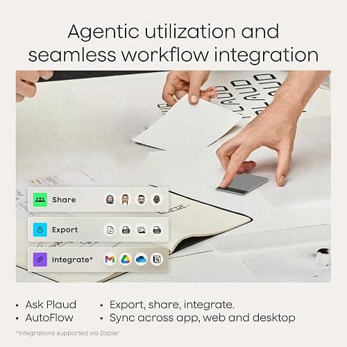 Plaud Note Pro AI Voice Recorder, Transcribe & Summarize with AI, App Control, Note Taker for Meetings & Calls, Supports 112 Languages, Ultra-Slim w/InstantView Display, Case Included, Silver thumbnail 7