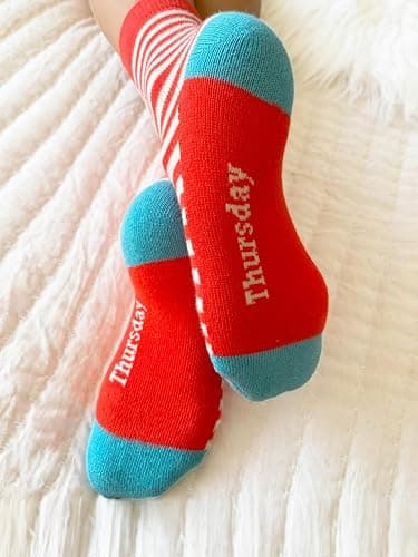 COTTON DAY 7 Days of the Week Gift Box Kids Girls Fashion Short Socks Cute Animal, Floral, Stars, Stripes & Polka Dots Design thumbnail 2